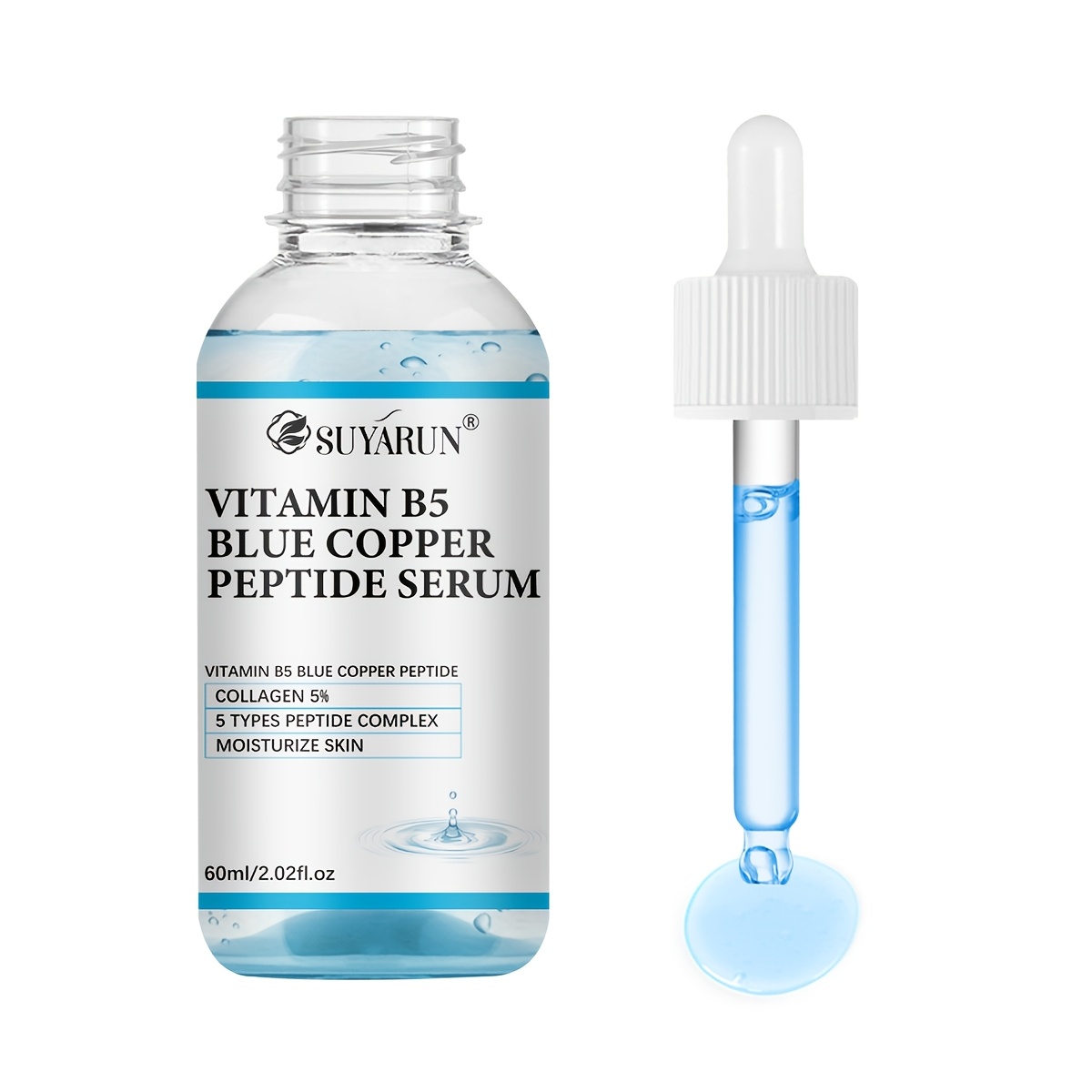 Image of Suyarun Peptide + B5 Serum, Contains Peptide, Niacinamide And Hyaluronic Acid, Delivers Deep Hydration And Skin. Suitable For Tones And Skin Types. Best Effects When Used Morning And Night.