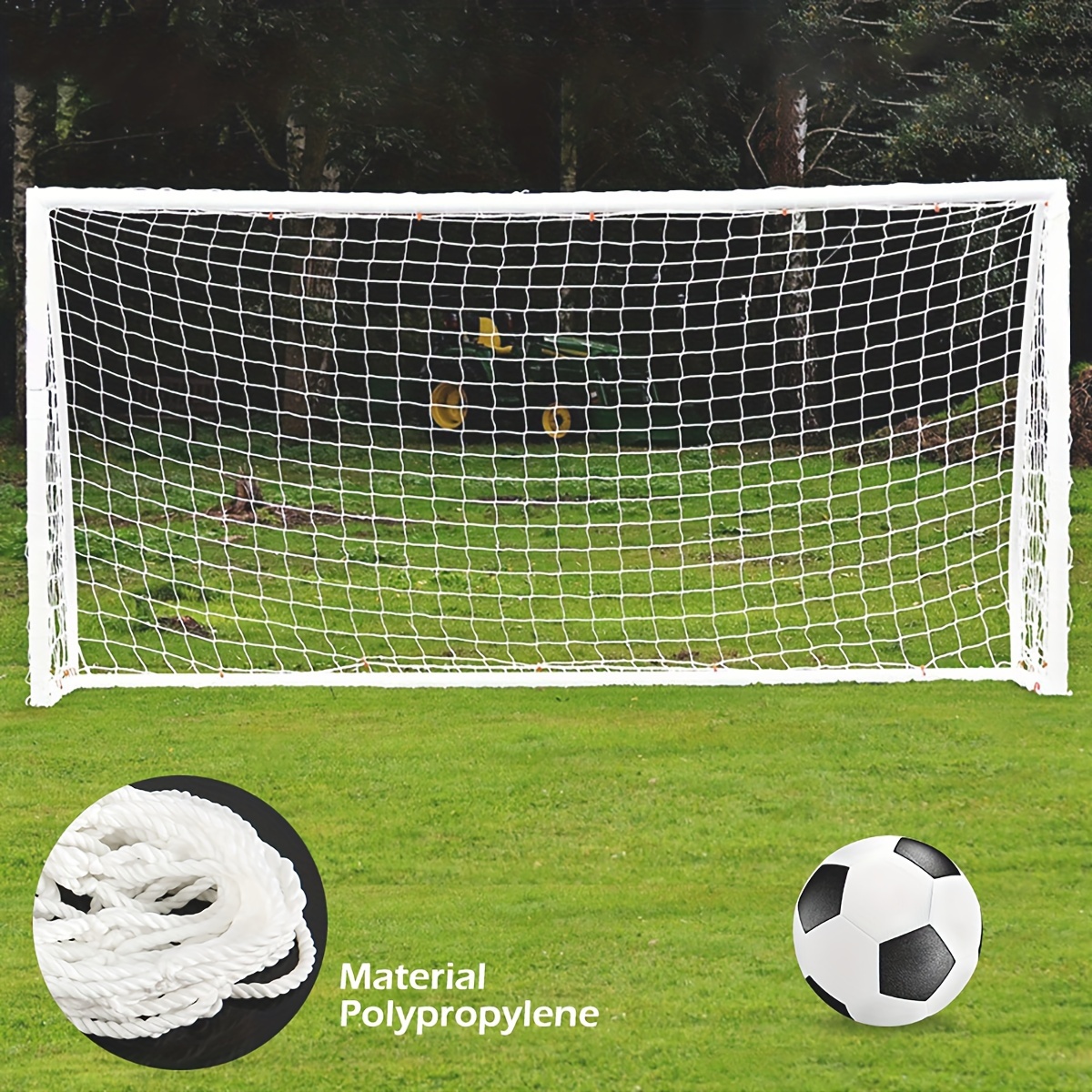 

1pc Soccer Goal Net, Heavy Duty Anti-impact Football Post Net, Foldable Portable Soccer Net