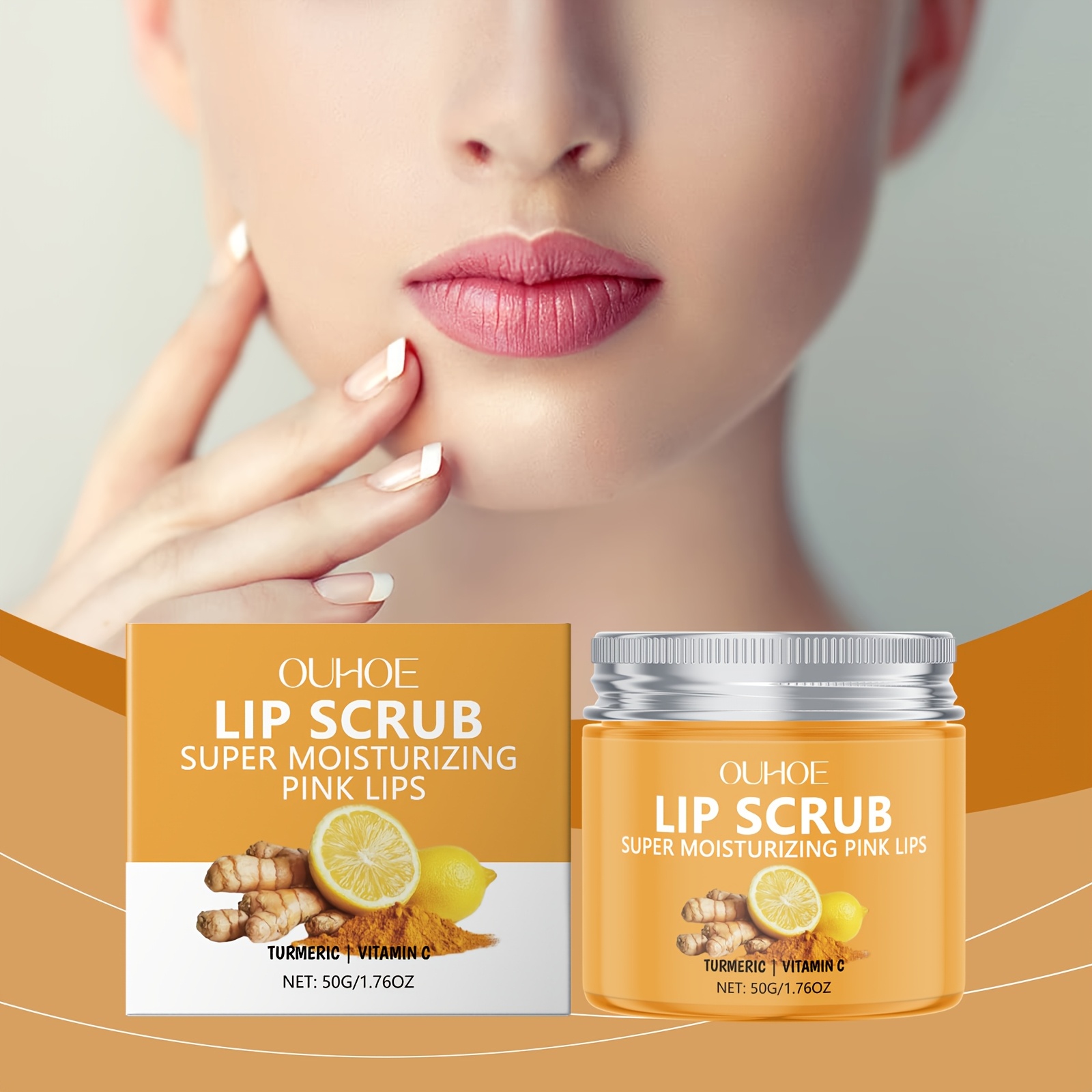 * Turmeric Lip Scrub Gel with Exfoliator