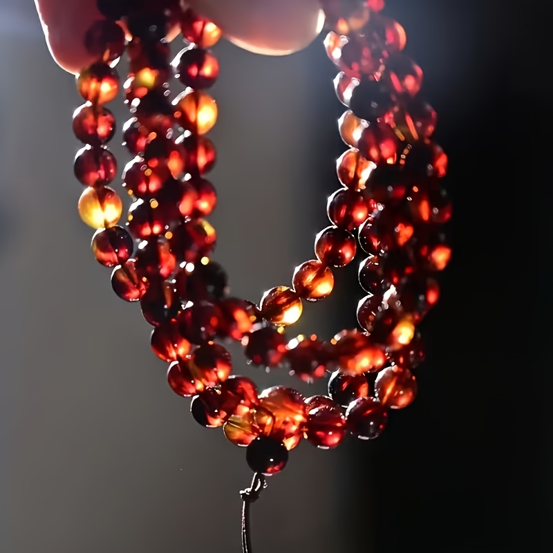 Fashionable Beaded Necklace with 108 Beads, Spiritual Prayer Accessory