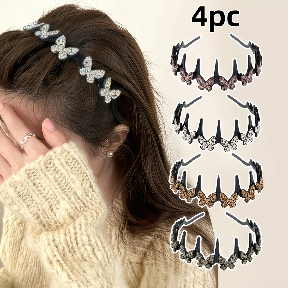 a set of 4pcs womens headbands high end design with   decorations perfect gift for women