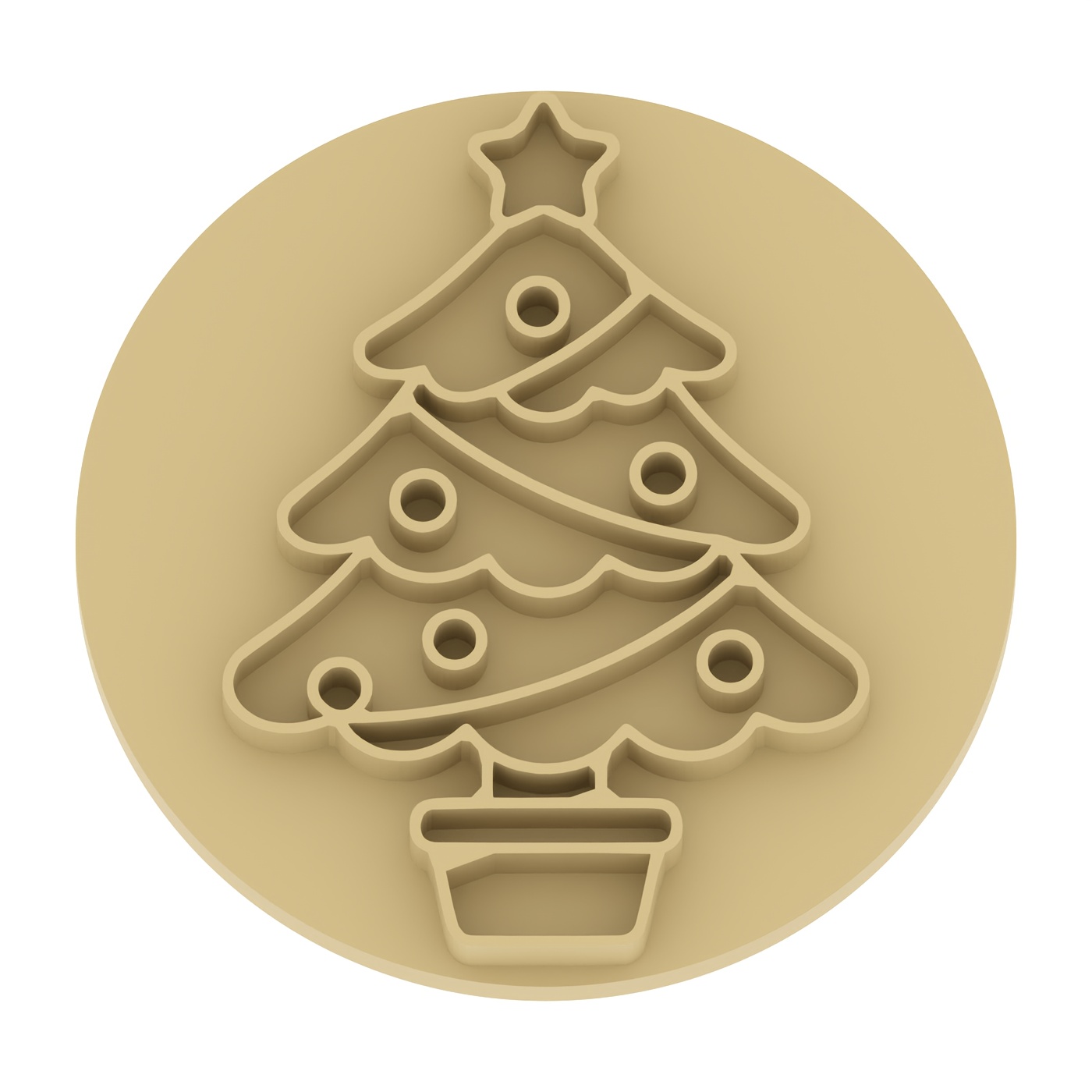 TEMU 1pc Christmas Tree Texture Embossing Stamp Tool - Plastic Suitable For Polymer Clay, Pottery & Sculpting With Detailed Branch Patterns For