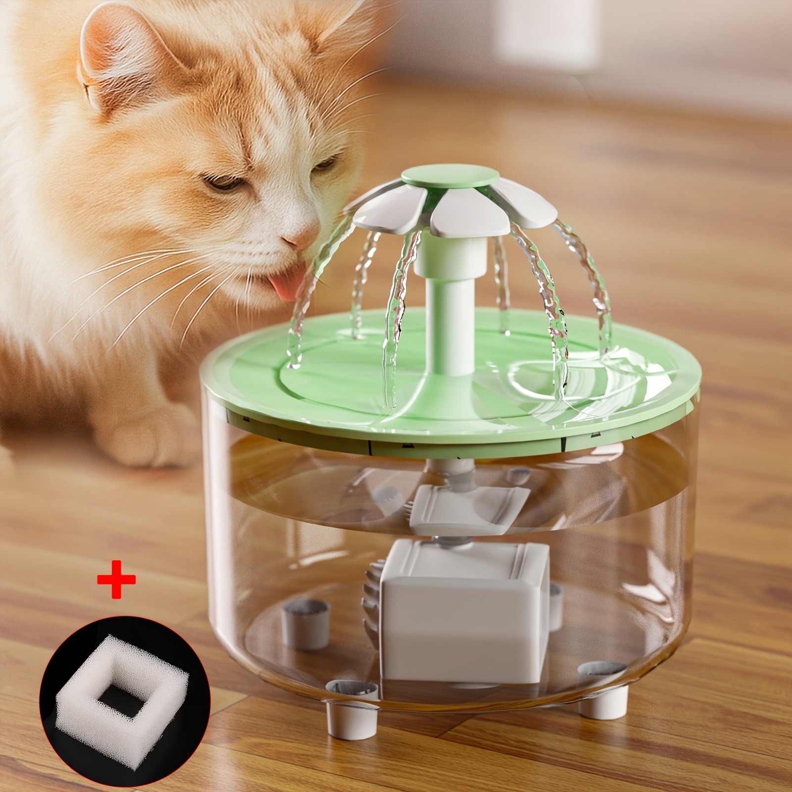 cat fountain water bowl sold on Temu United States