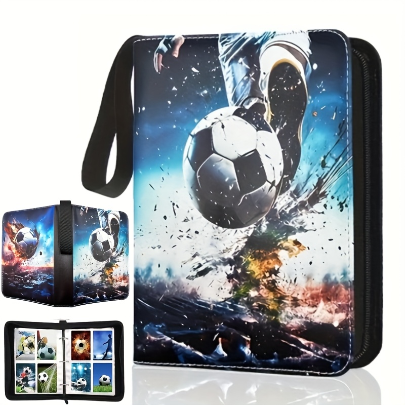 Image of A Large-capacity Card Storage Album Featuring -ring Binder Design, Made Of High-quality Materials For Card Storage, Equipped With A Zipper, Suitable For Storing And Protecting Trading Cards