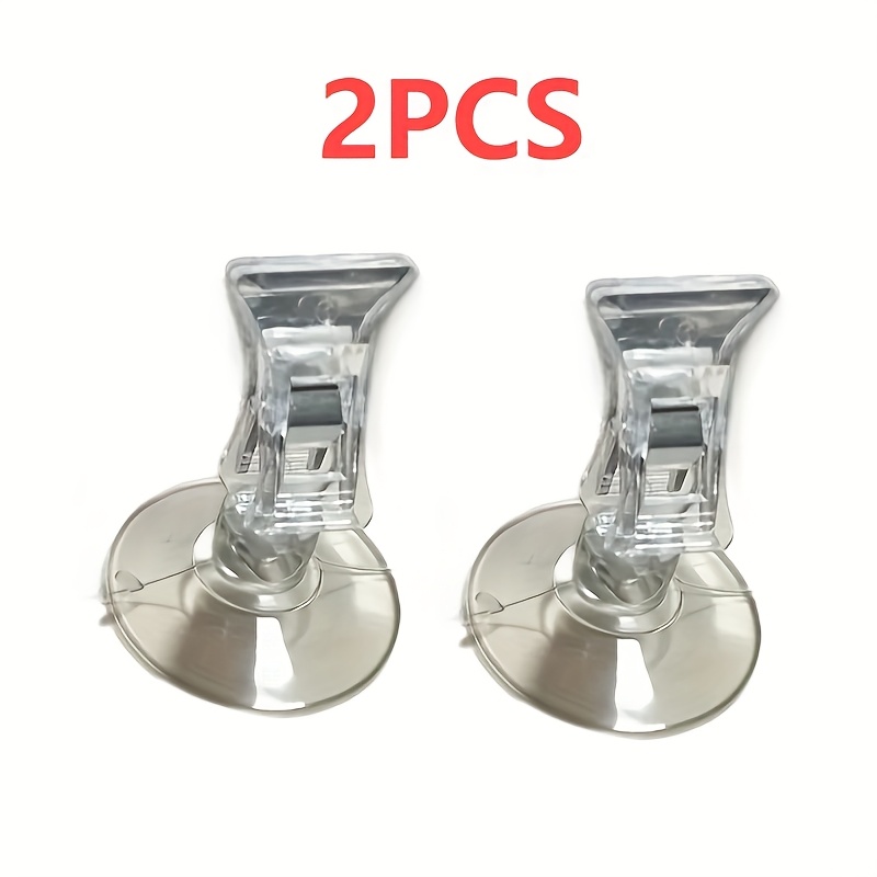 Image of 2pcs. Business Card Holder, Stylish Glasses, Sun Visor, Glasses, Suction Cup, Car Clip, Ticket Holder, Suction Cup Car Clip, Car Mount