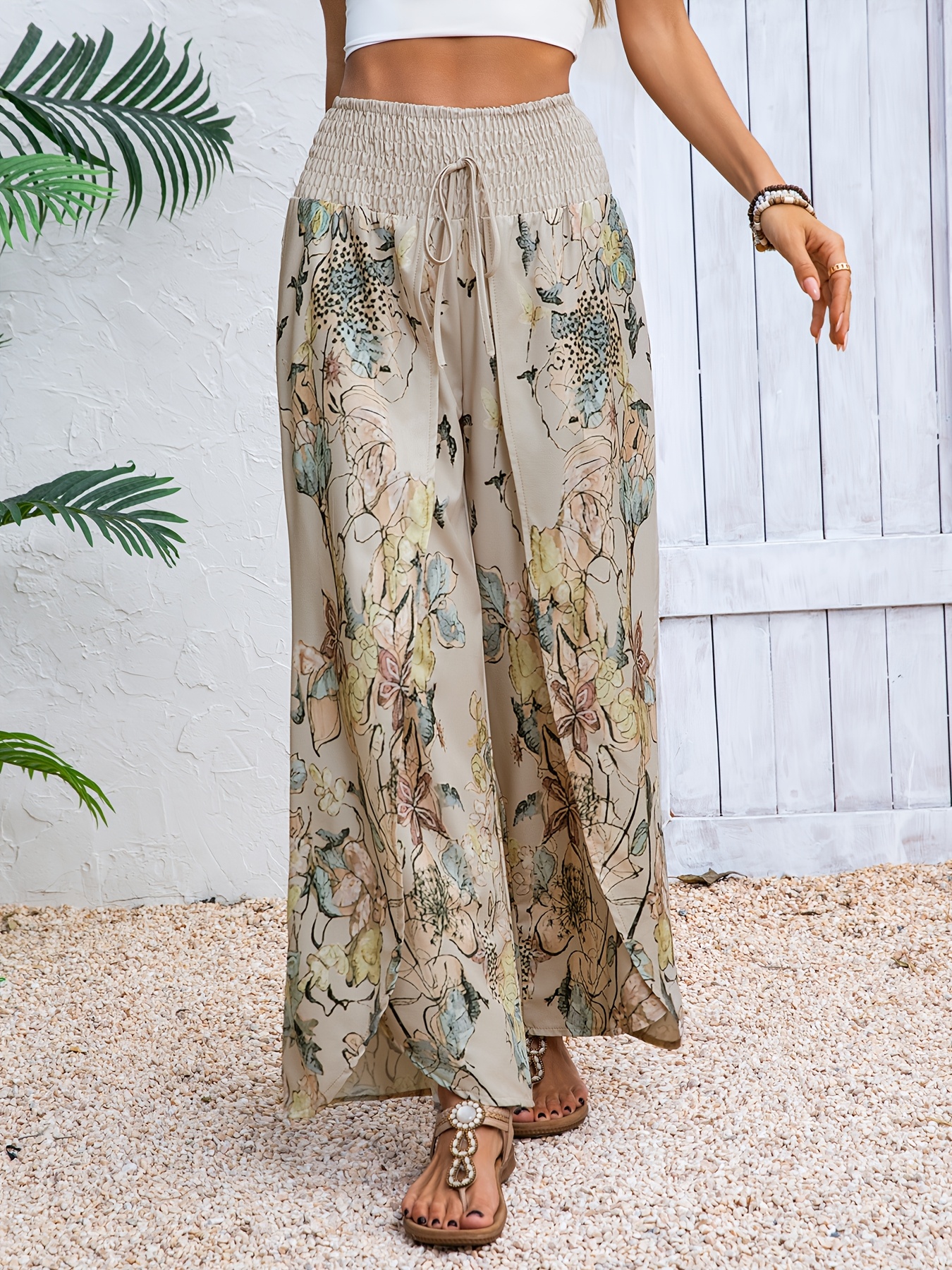   all match wide leg pants casual elegant   pants womens loose trousers