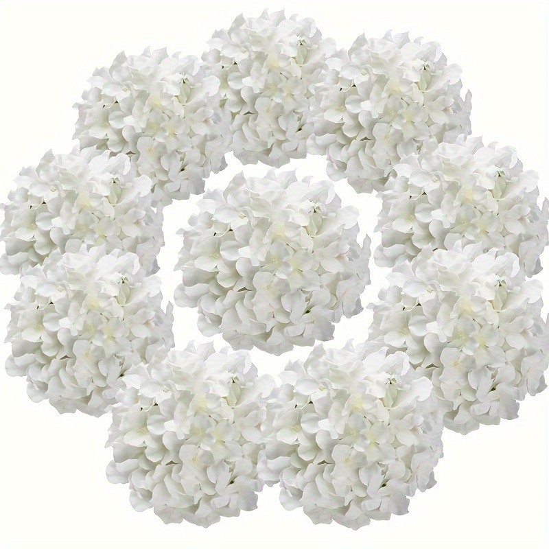 

20pcs Vibrant Artificial Hydrangea Flowers With Stems - Lifelike Wedding & Home Decor, Perfect For Party, Shower, Diy Bouquets & Table Centerpieces, Elegant Garden Decorations