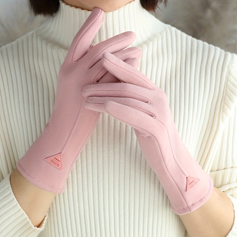 TEMU Guanti da donna Nuovo Stile 2025 e Inverno da Equitazione Resistenti al Freddo Touch Screen Stile Triangolare da Donna