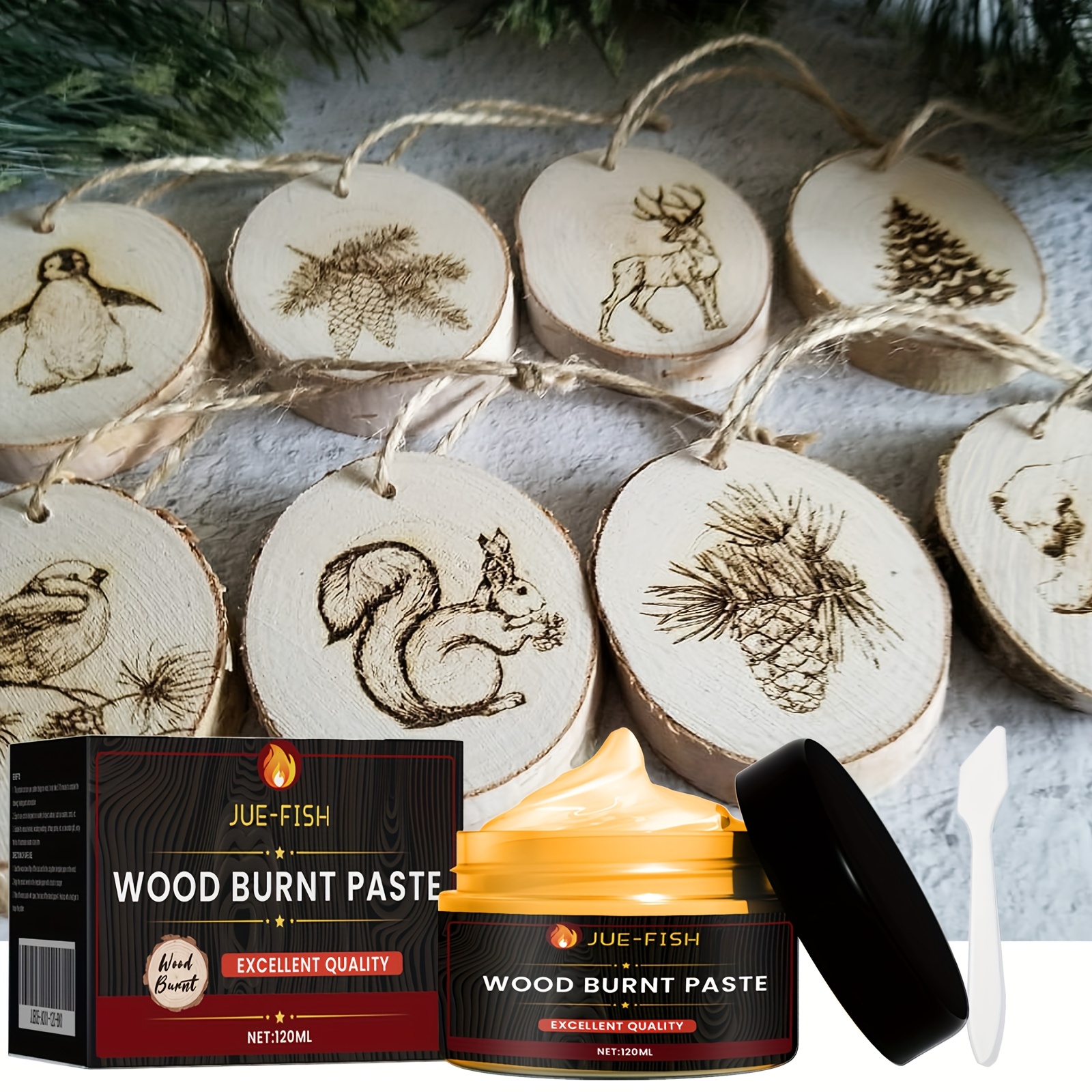 

Wood Burning Paste For Wood-burning Craft, Crafts And Diy Projects - Non-electric Wood- Paste For , Toilets, Bathrooms, Living Rooms And Outdoor Use - Ready For Gift-, Wood Material