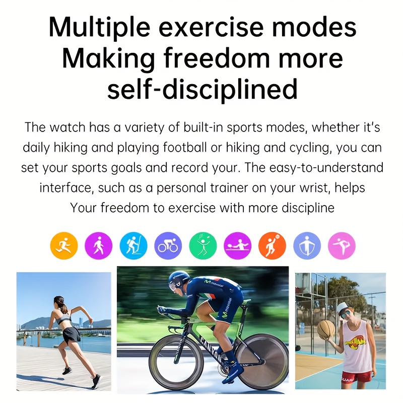 Smart Sports Watch, Full Touch Screen Display, with Message And Call Answering, Sleep Monitoring, Pedometer, Information Alerts, Suitable for Iphone And Android Phones, Smart Bracelet Fitness Watch, Suitable As a Gift for Female And Male Friends