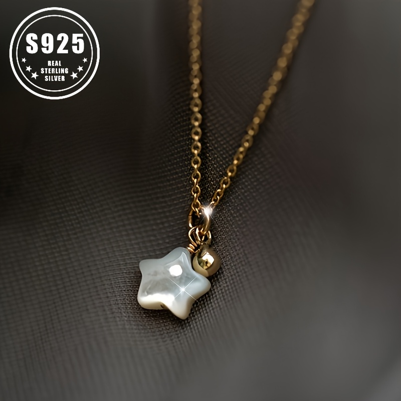 

S925 Star Pendant Necklace, Personalized And , Gifts For And .