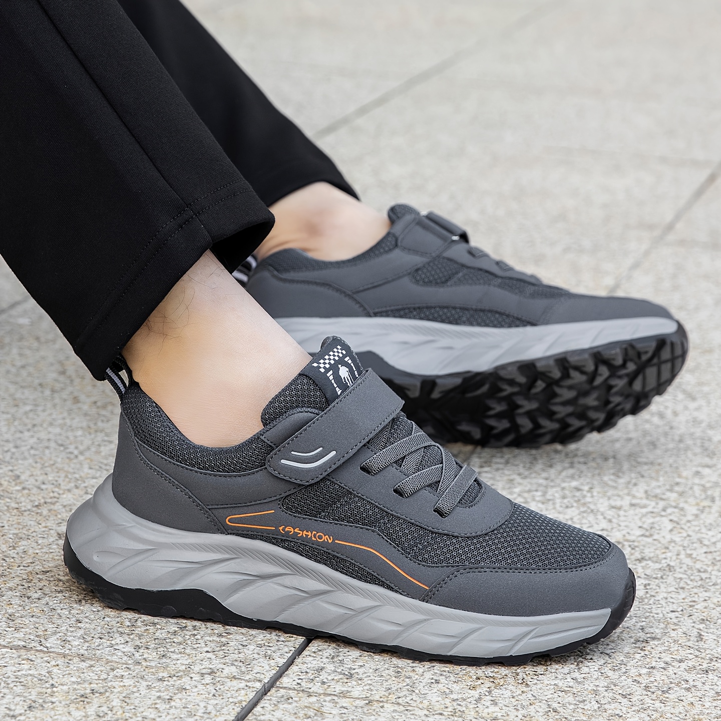 Men's Casual Sneakers, Plus Size, Thick Sole, Anti-Slip, Lightweight and Easy to Wear