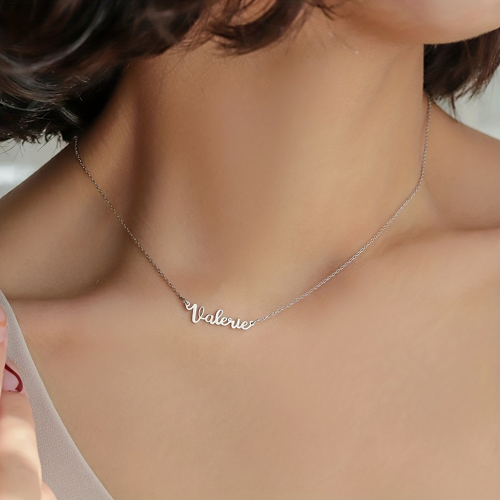 Personalized Women's 18K Gold-Plated Name Necklace