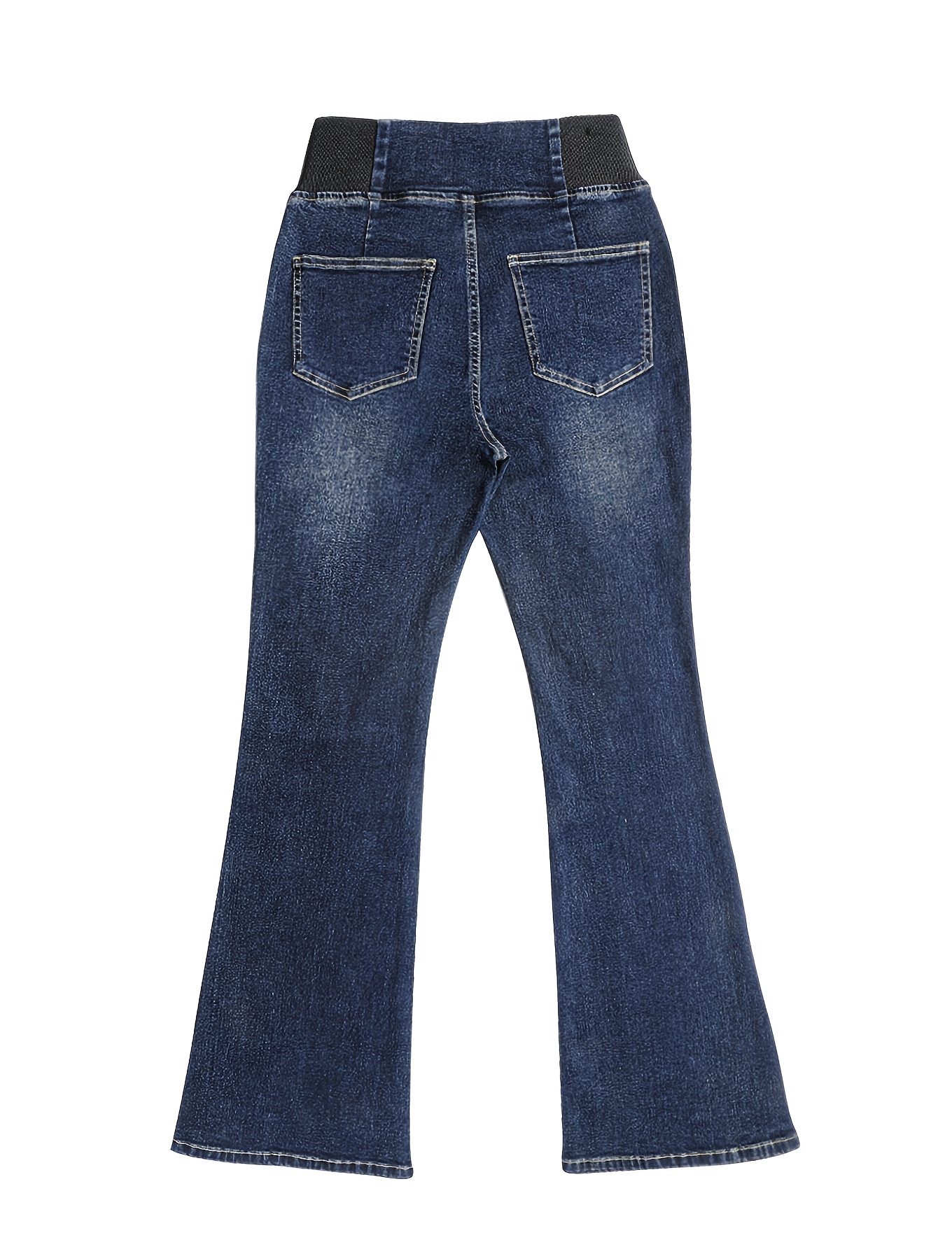 y2k bootcut women jeans solid color high - Temu 00s コーティングbootcut denim pants y2k grunge