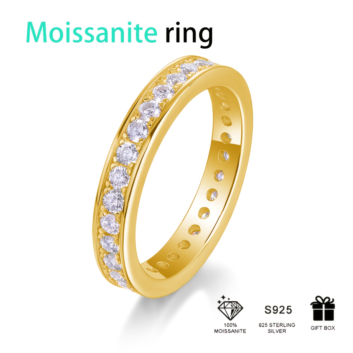 Women's Floral Dance Moissanite Ring, Elegant Gift for Special Occasions