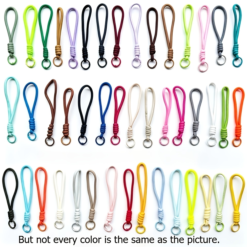 TEMU Lot de 45 cordons porte-clés et sangles de sac à dos dans une gamme complète de couleurs, au design élégant et simple avec une résistance à l'