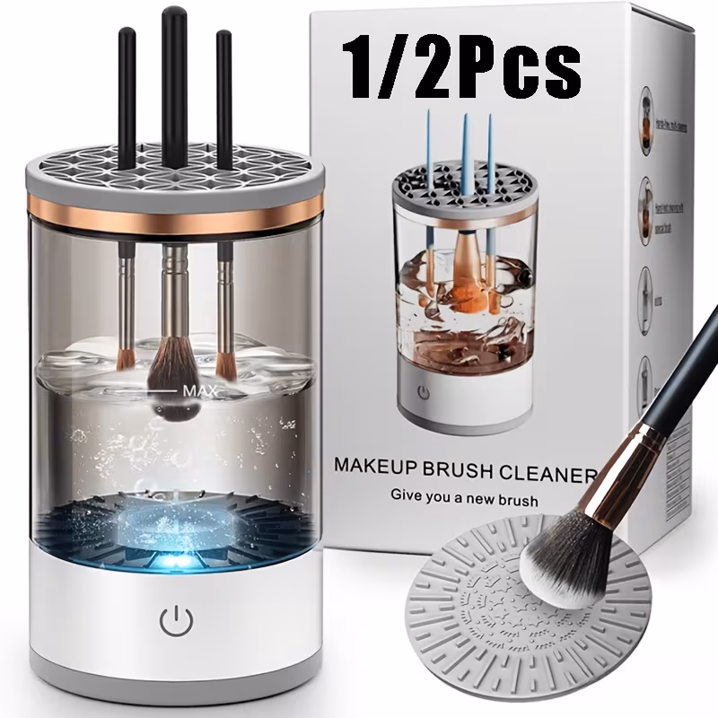1 2 Pack Makeup Brush Cleaning Tools Electric Dryer