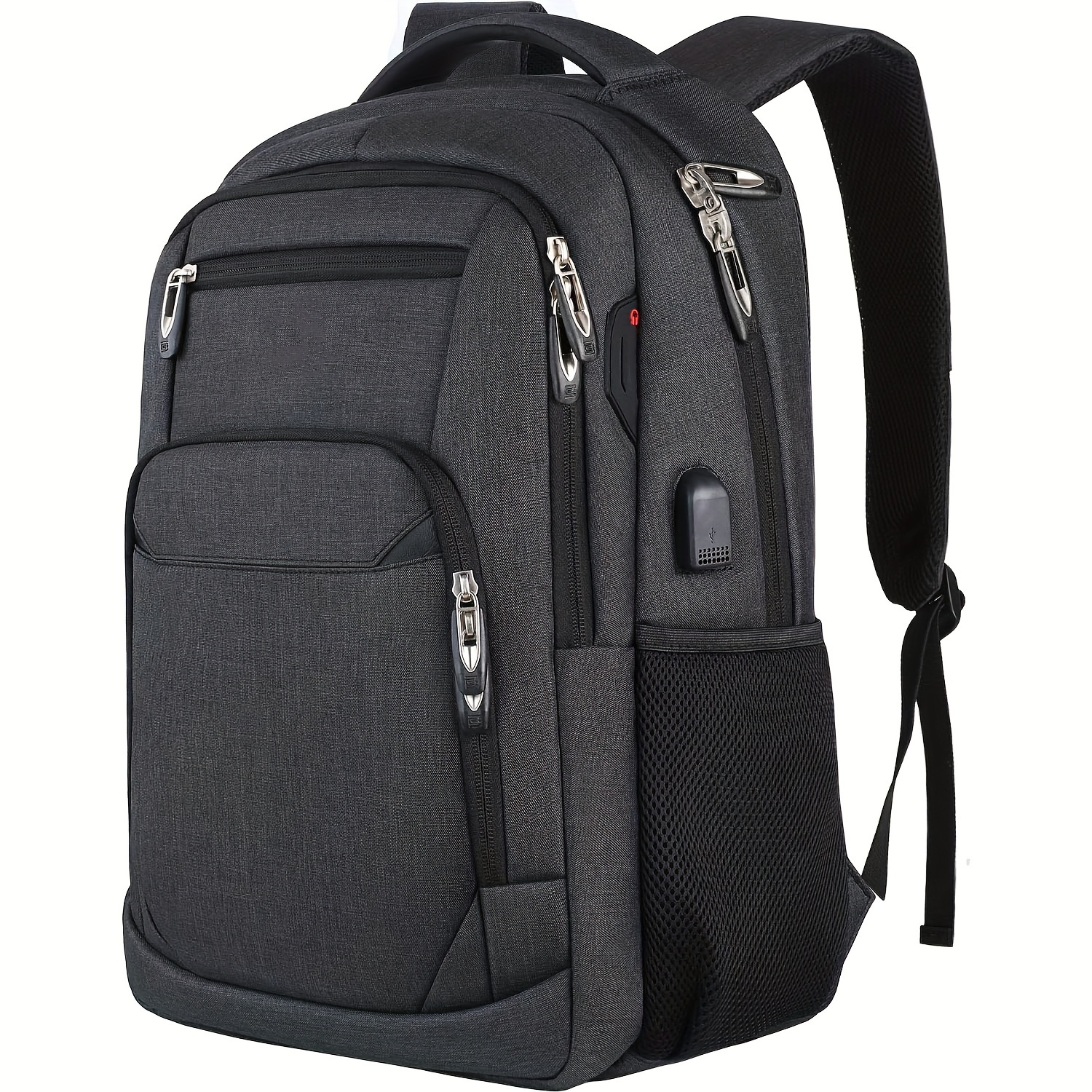 

Anti-theft Laptop Backpack With Usb Charging Port - Waterproof, Business Travel Bag For , Fits 15.6" Notebooks - Black/gray