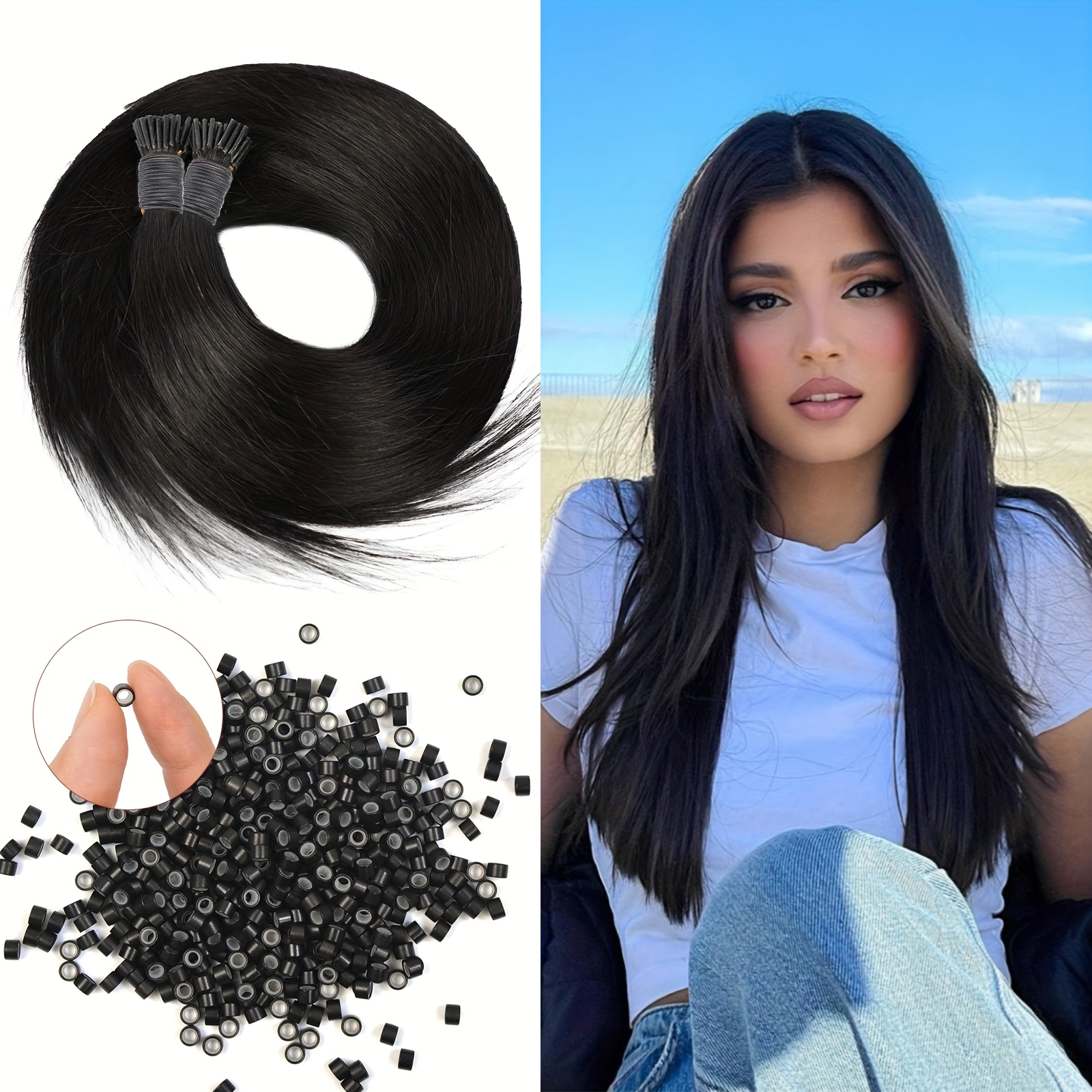 100g/pack Hair Extensions Human Hair 22inch-30inch Straight Real Human Hair Extensions Pre Hair Extensions