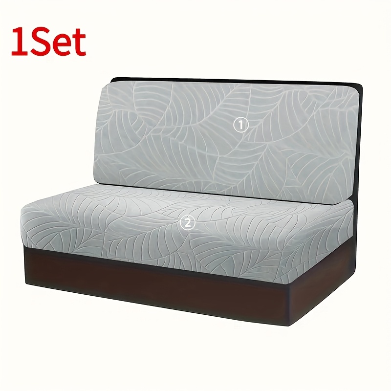 Image of 1 Set Leaves Jacquard Rv Cover Thicken Camping Car Rv Covers Rv Protector Case With Cushion Cover And Back Cover