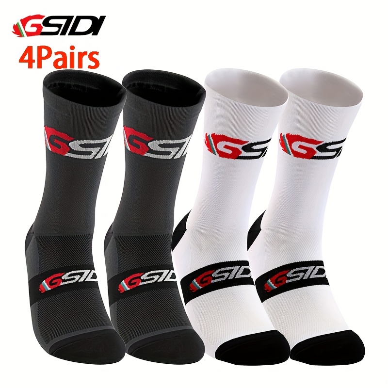 E-shop 4 Paar Team Radsport Socken Professionelle Sport Fahrrad Socken Hochwertige Laufsocken Basketball Socken Herren Damen