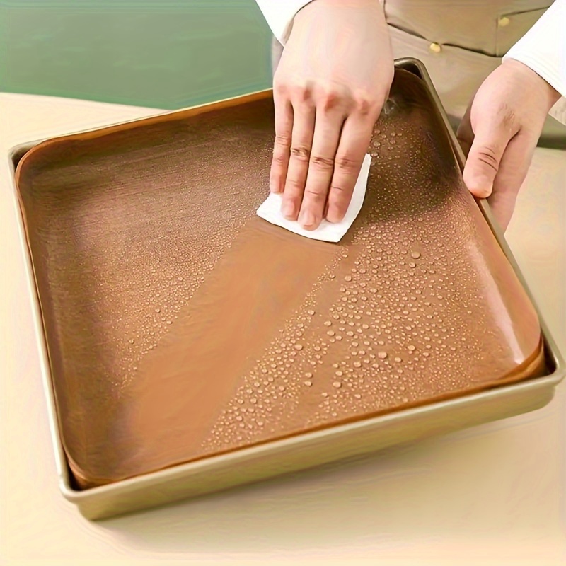 

Extra Smooth 11" Square Cake Pan Liner - Reusable, Non-stick Ptfe Baking Mat, Easy Clean & Oil-proof, Perfect For , Christmas, Easter, Thanksgiving - Kitchen Essential