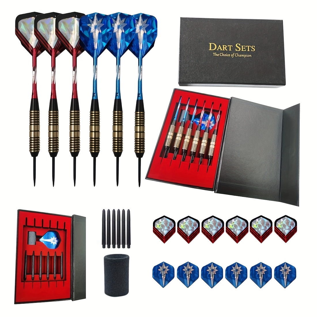 Professional Tungsten Darts Set of 6 with Case