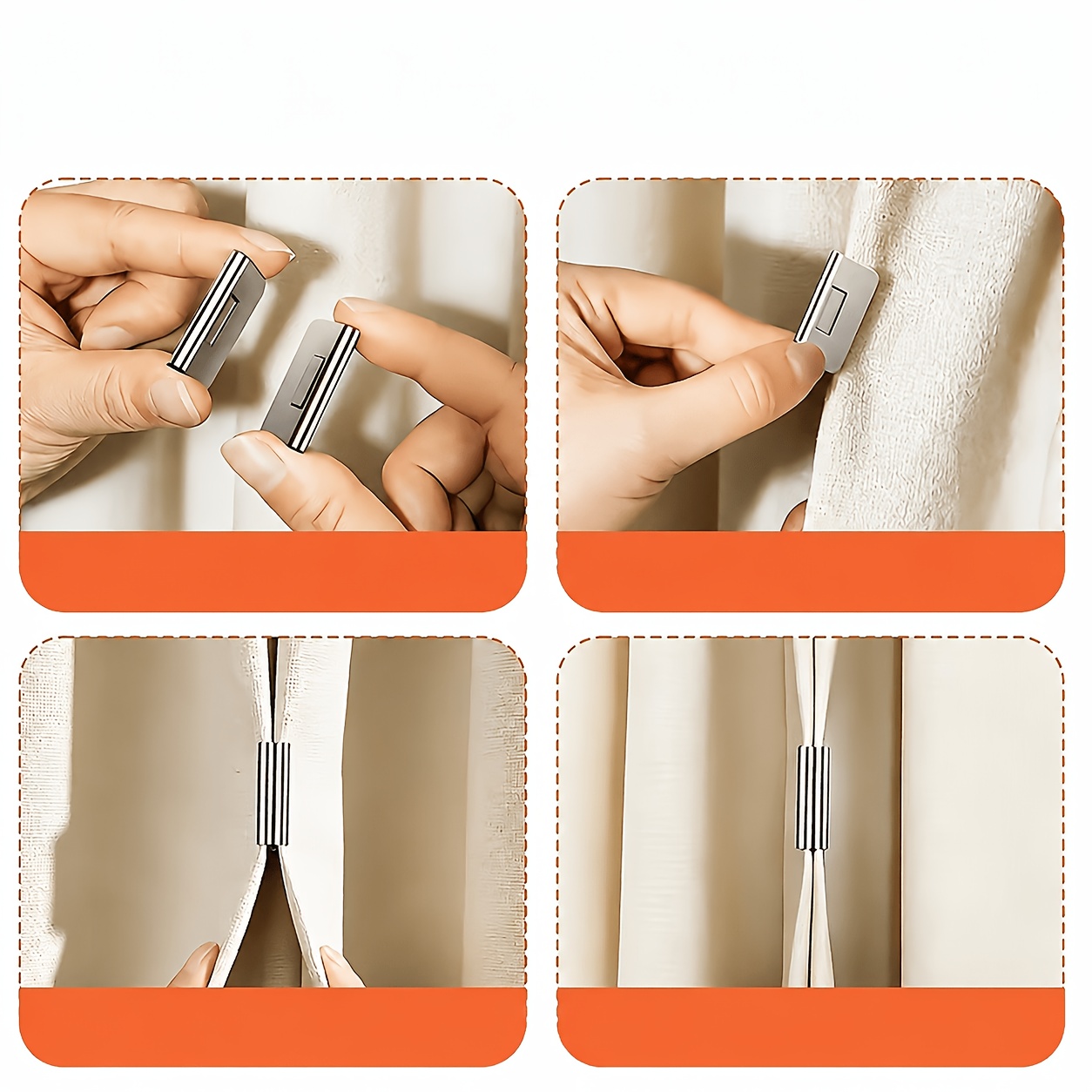 TEMU 7-teiliges Vorhang-Clip-Set | Hochwertiges Metallmaterial, einfach zu installieren, langlebig – Ein unverzichtbares Wohnaccessoire