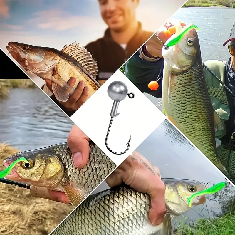 20pcs 3 5g 0 12oz lead head fishing hooks high carbon steel - Temu Oman 20pcs 3 5g 0 12oz lead head fishing hooks high carbon steel - Temu Oman