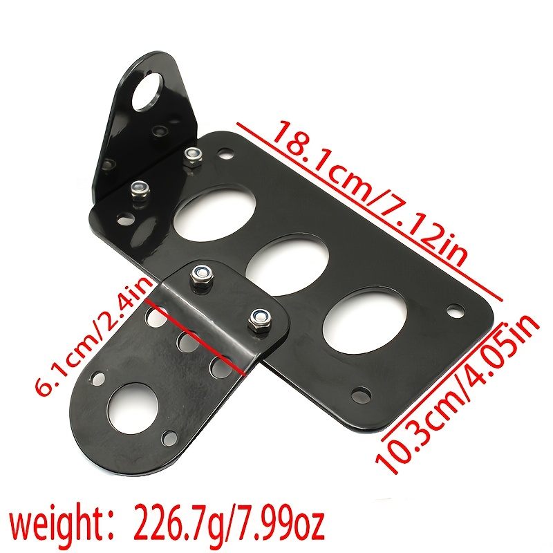 A Universal Rear License Plate Bracket For Motorcycles, Suitable For Cruisers And Retro Bikes