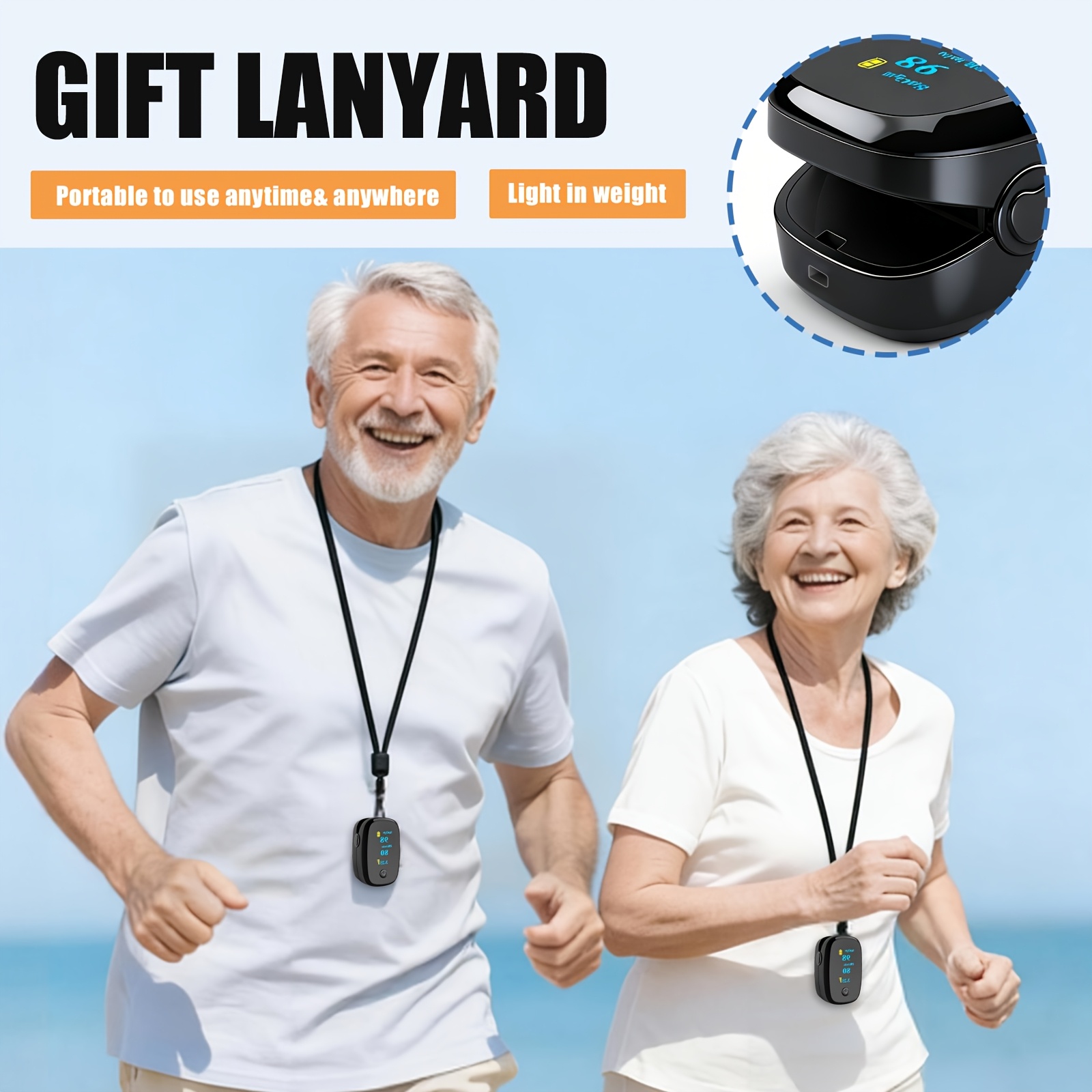 Advanced Fingertip Pulse Oximeter, Blood Oxygen Saturation And Heart Rate Monitor, Large Color OLED Display, Measures Pulse Rate, Blood Oxygen Saturation SpO2, Suitable For Home Care And Sports Scenarios, Battery Included