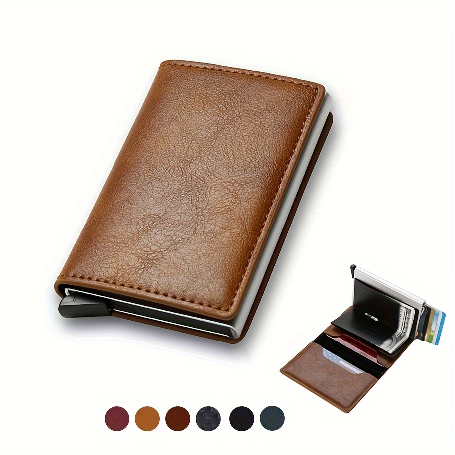 Slim RFID Blocking Credit Card Holder, Holds up to 8 Card & Bank