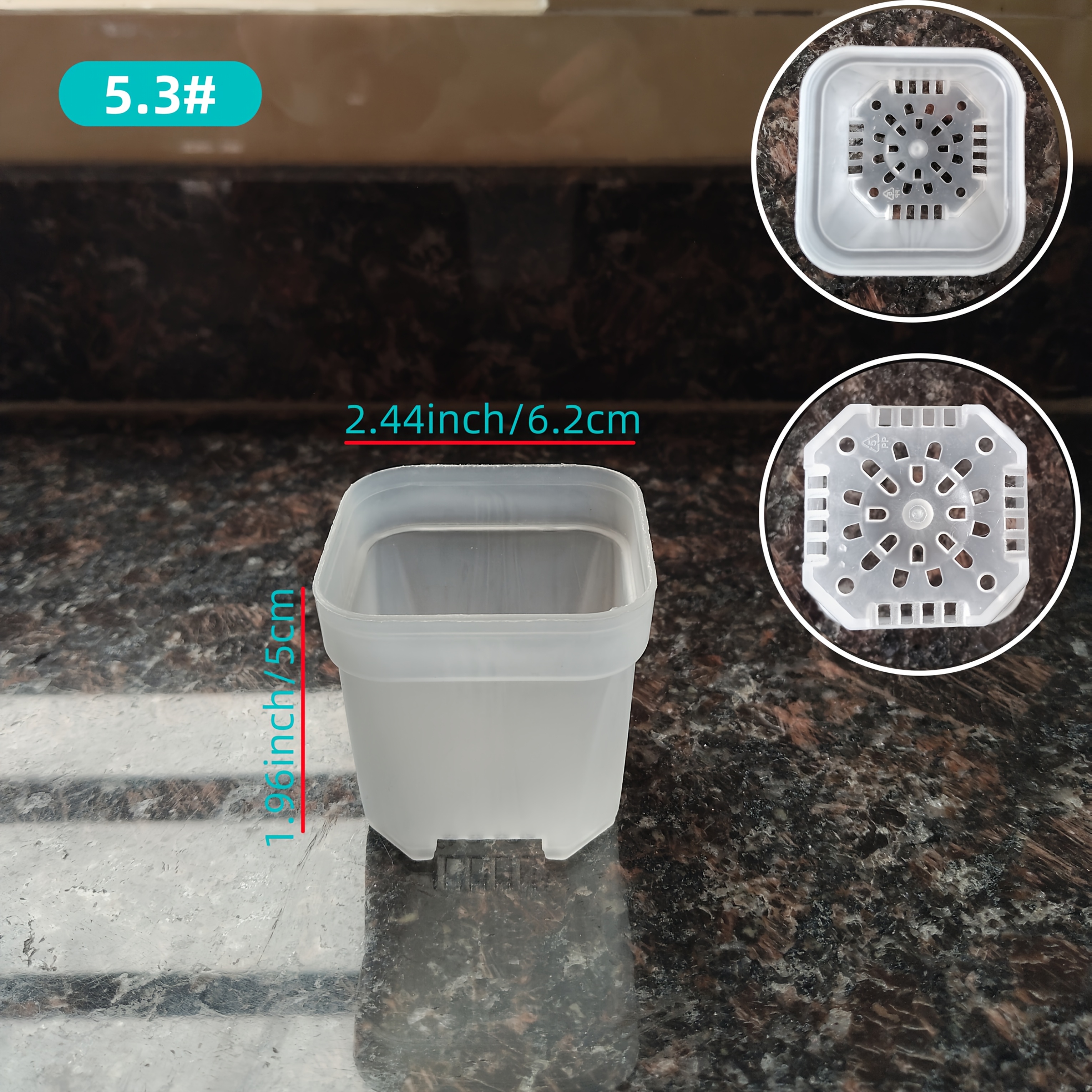 Transparent Mini Succulent Planter | Plastic Thickened Small Diameter Watering Tray Organizer Rack For Indoor And Outdoor Use