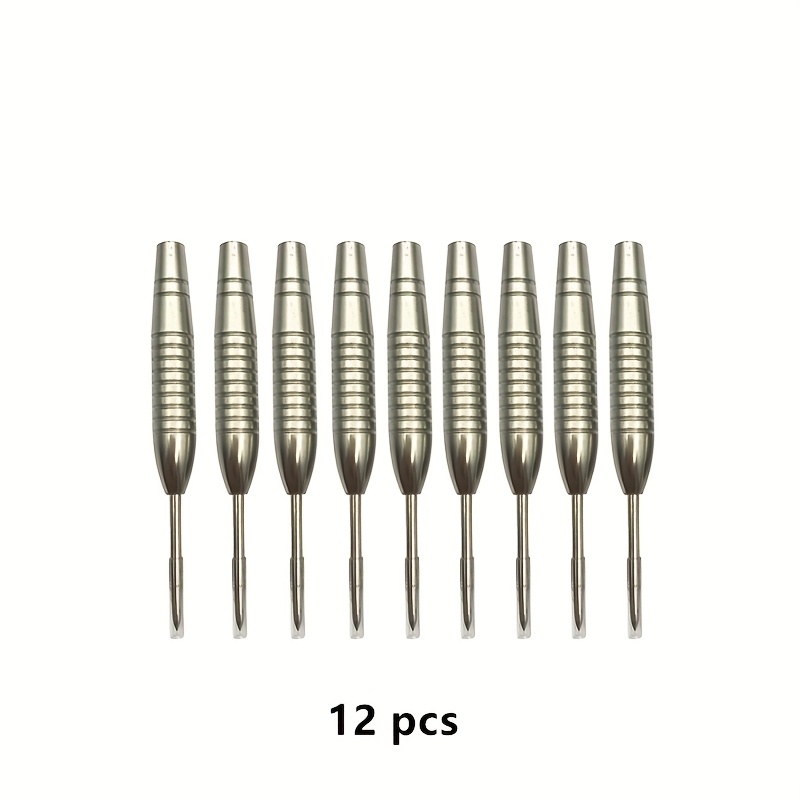 E-shop 12 einzigartige silberfarbene Dartspitzen mit einem Gewicht von 20 Gramm/0,7 Unzen, hergestellt aus Eisen mit einem galvanisierungsverfahren,