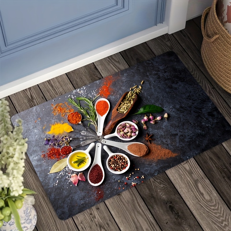 TEMU Tapis de sol de cuisine épais Jit1pc mesurant 1,1 cm, conçu pour une durabilité et adapté à une utilisation , , le porche, et la décoration