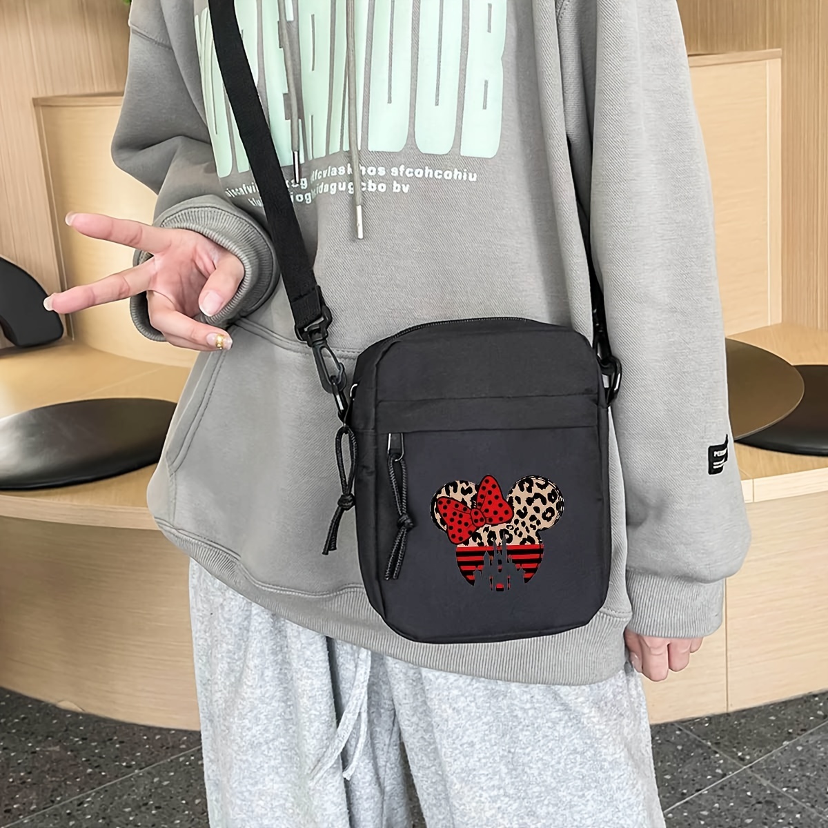 

1pc Of Bag And , Bag For Men, Shoulder Bag, Bag, Suitable For , To , Phone Bag, Purse, For Men And Women