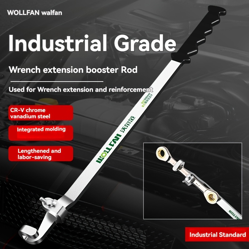 TEMU Universal Extension Wrench Tool, Torque Converter Rod With Thickened And Extended Handle For Grip