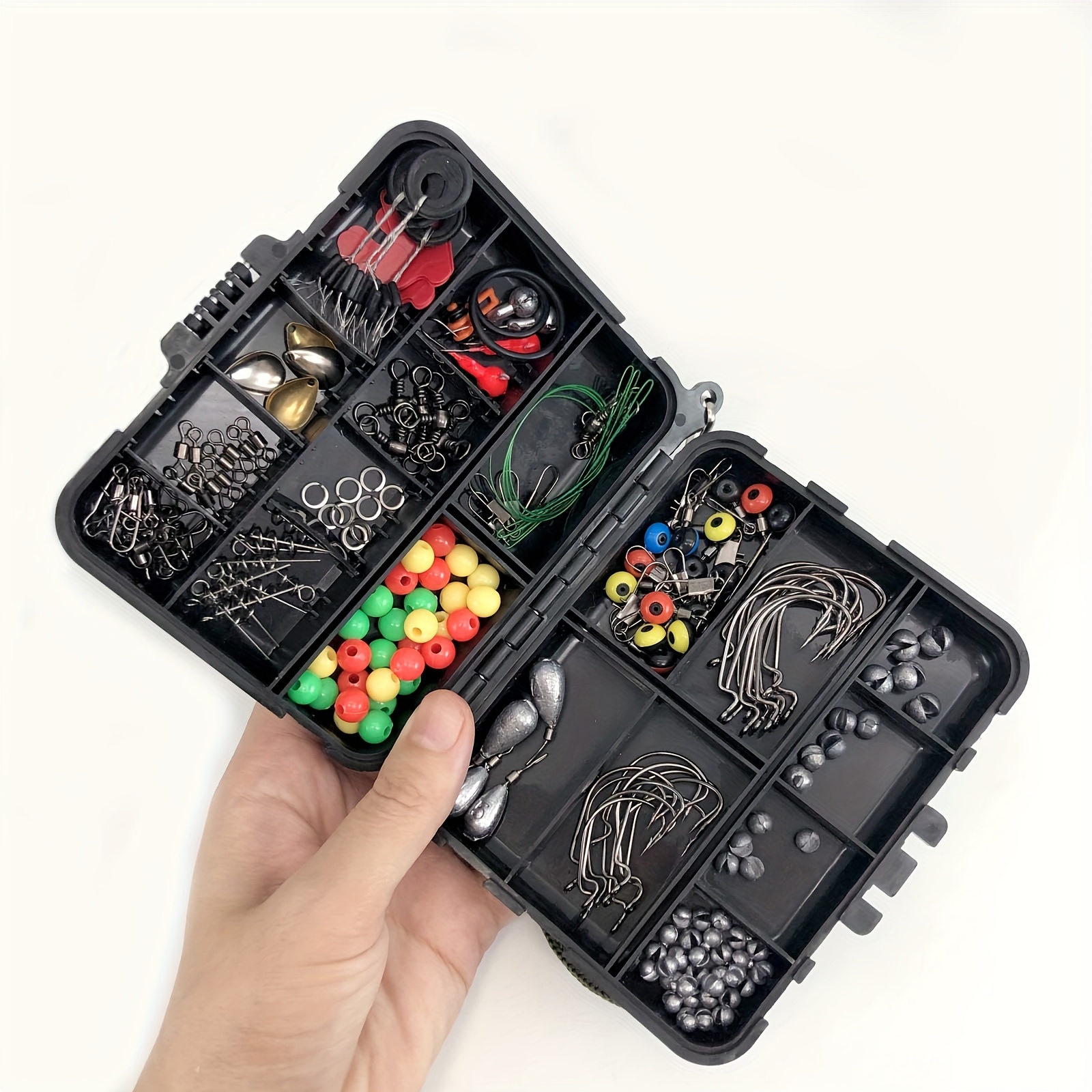 187pcs fishing accessories set fish hooks sinkers - Temu