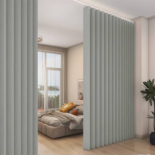 1-tlg. hochtemperatur-glatter trennvorhang, wohnzimmerscheidewand, arbeitszimmer-bohrfreie faltbare unsichtbare vorhangtür, schlafzimmer-raumteiler-sichtschutz-türvorhang, dekorativer küchen-trennvorhang