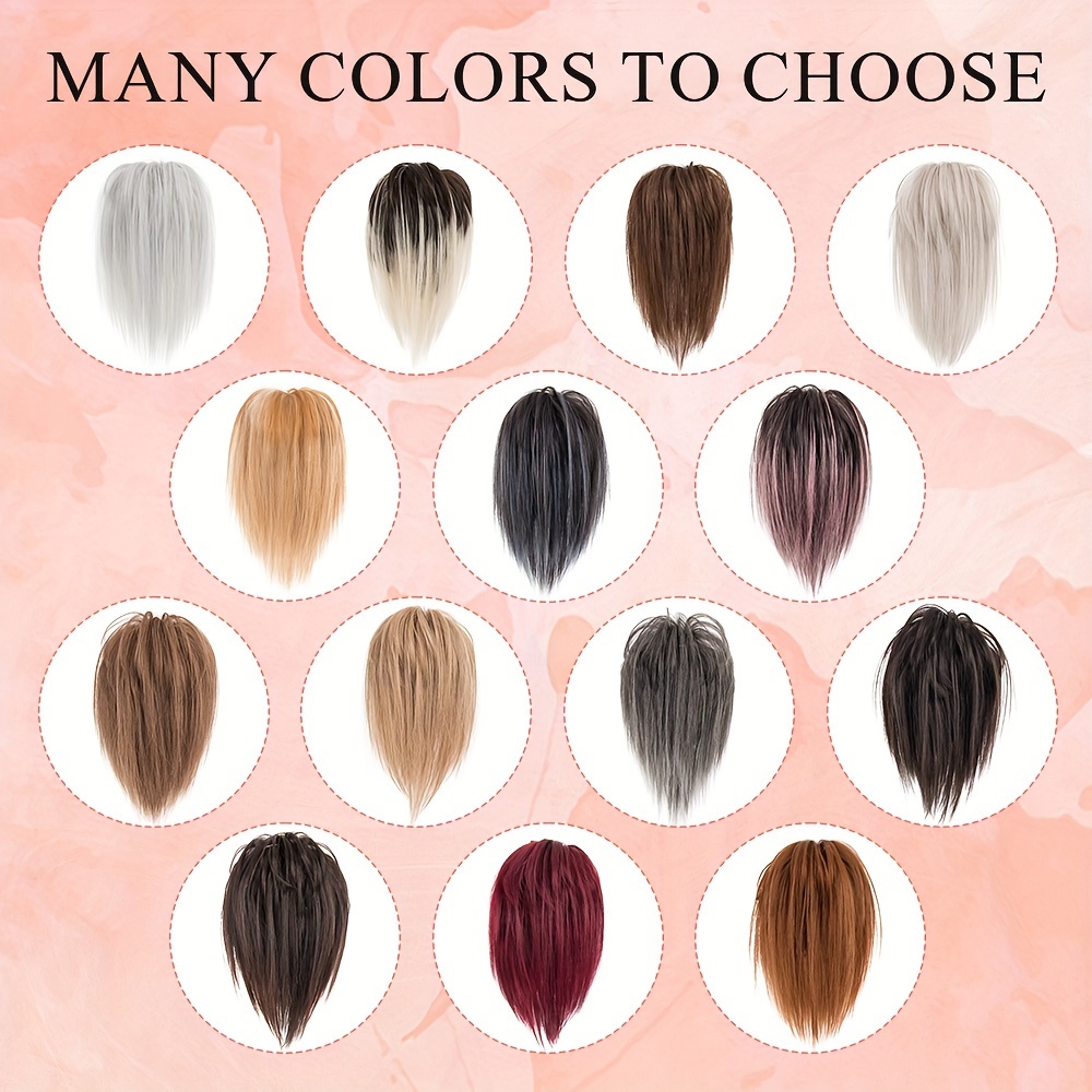 ponytail extension 12in 30cm short claw clip on pony tails hair extensions for women girls synthetic highlight soft fully natural straight bun hair piece   ponytails hairpiece fluffy   daily use details 2