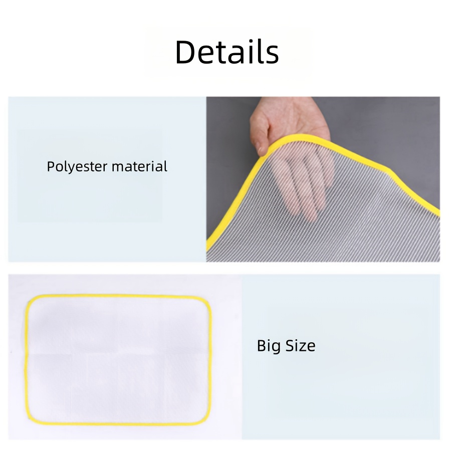 3 5pcs   polypropylene ironing mesh pad non electric heat resistant   accessory easy to clean foldable design for home decor details 4