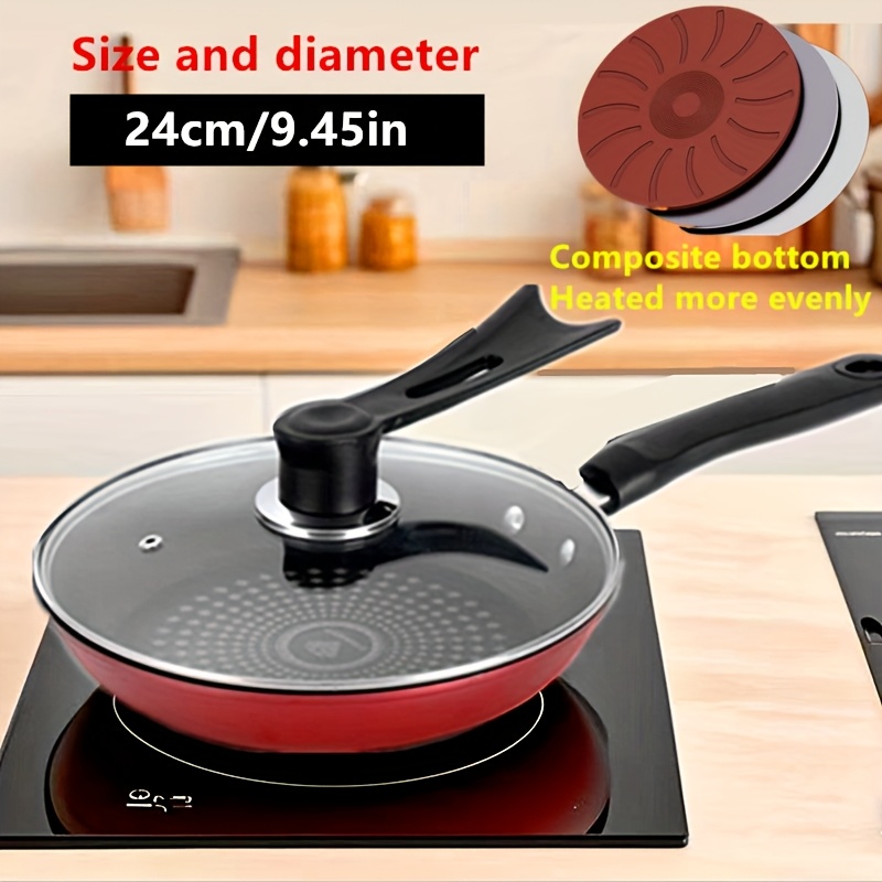thickened non stick steak pan with lid   heat distribution diamond plate design     ing frying and cooking on gas or   versatile for home use stove compatible