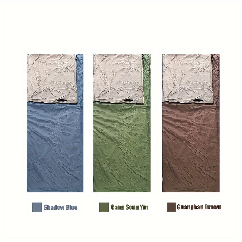 Ultra-Lightweight All-Season Camping Sleeping Bag - Portable, Foldable Mini Design for Travel & Outdoor Adventures, Nylon Material, Oval Shape, 20-39°F Temperature Range