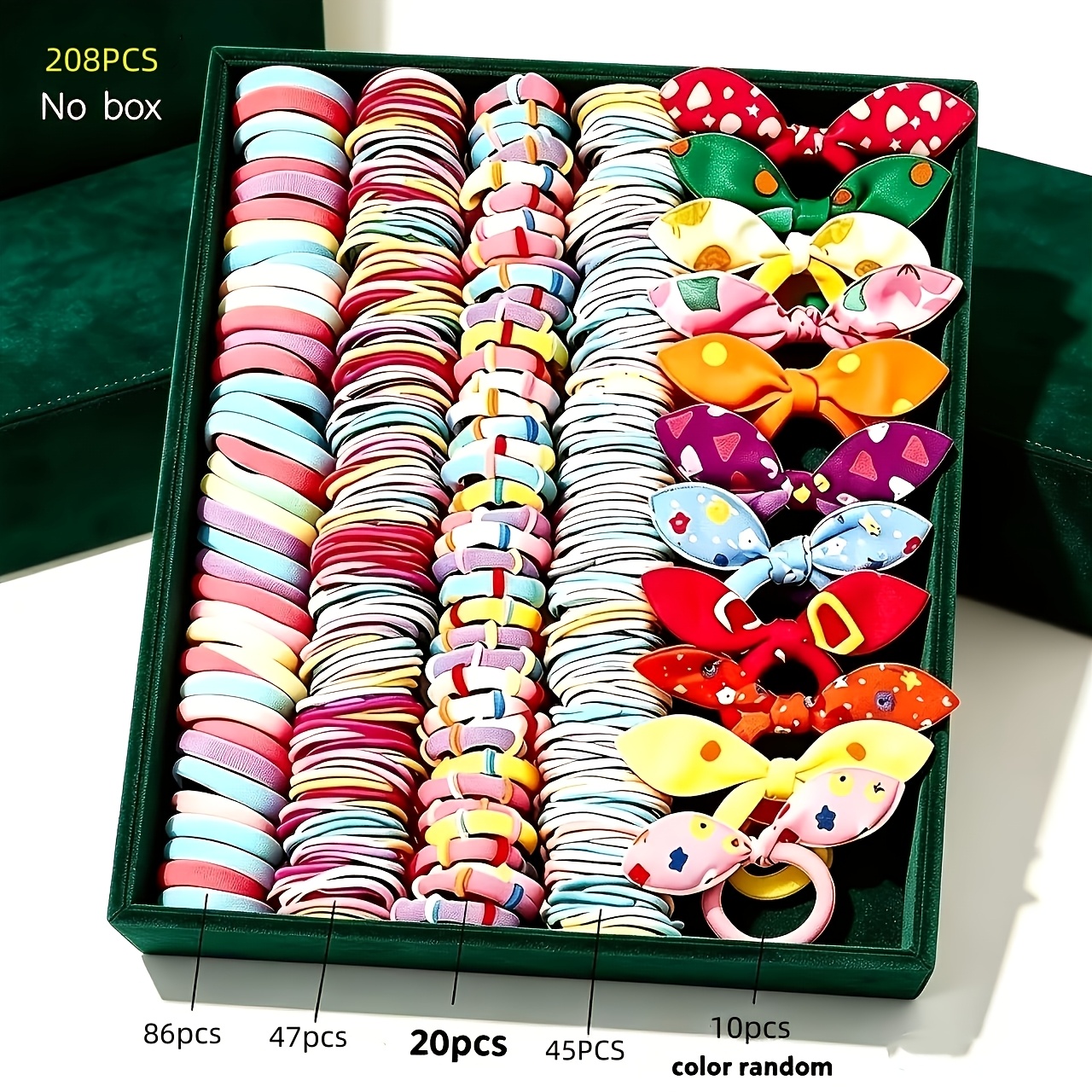 TEMU A 208pcs Set Of Random-colored Women's Dopamine- Hair Accessory Set, Including Various Cute And Sweet Floral Hair Accessories Such As