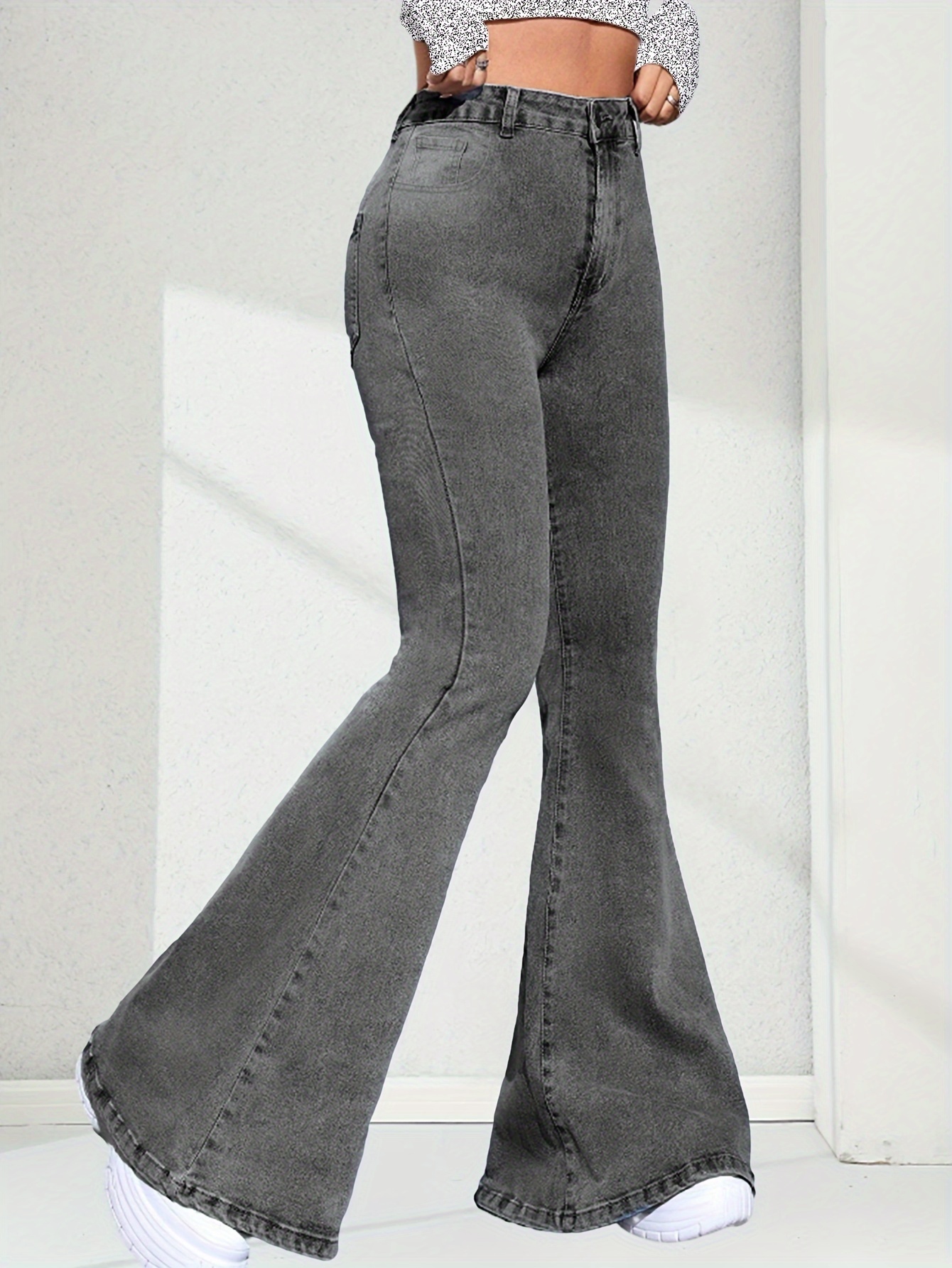 High Waisted Bell Bottom Jeans In Winter GRAPENT Bootcut Jeans For