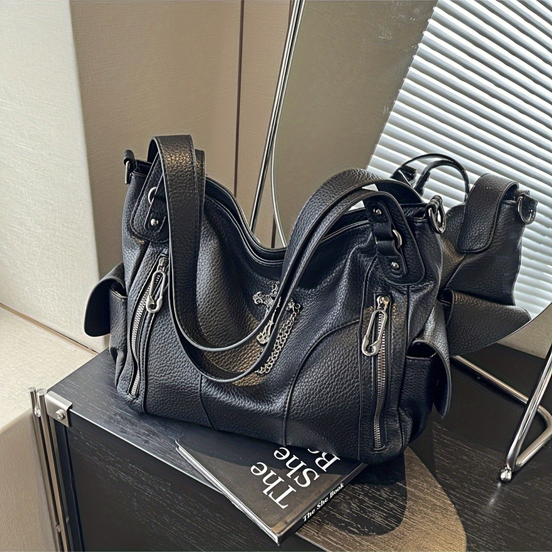 schultertasche umhÃ¤ngetasche grau damen