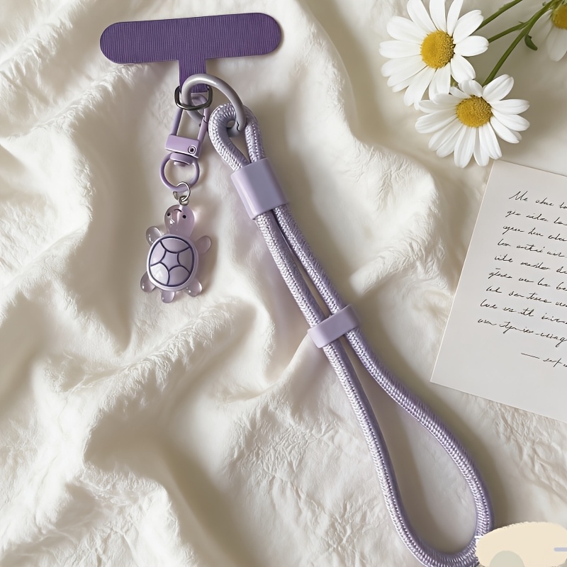 TEMU Varios estilos disponibles - Cordón para teléfono de bonita, correa de muñeca portátil con espaciador antideslizante, colgante antipérdida,