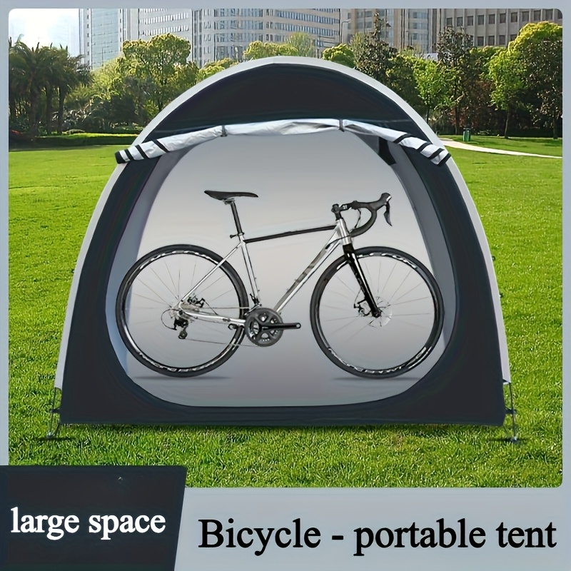2-Person Bicycle Tent Large Space Portable Outdoor Shelter with  Thickened Fabric Insulation for Use, Foldable for Camping, Cycling,
