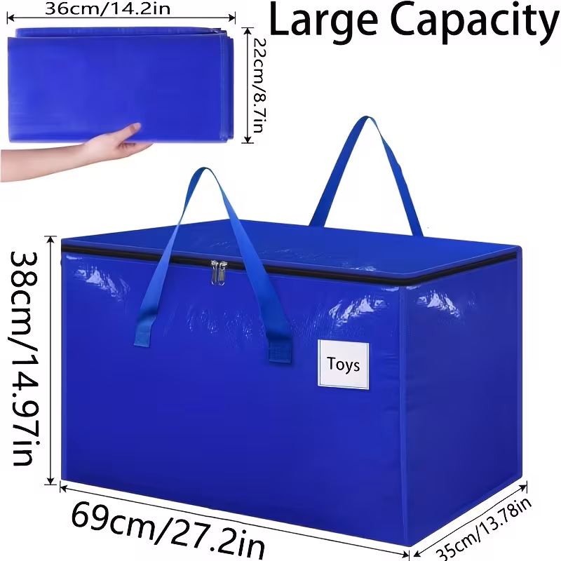 8-Pack Extra Large Heavy Duty Moving & Storage Bags with Lids