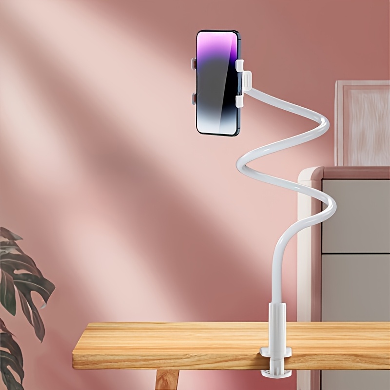 TEMU Soporte para teléfono, 2 colores disponibles, con rueda omnidireccional de 360°, ajuste libre de dirección y , resistente y duradero, soporte